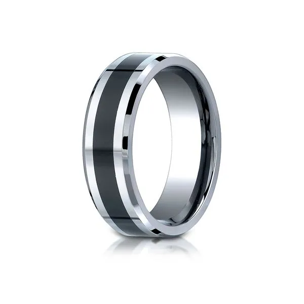 Cobalt & Ceramic Wedding Band Arezzo Jewelers Elmwood Park, IL