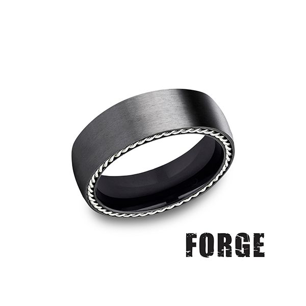Forge - Black Titanium Ring Arezzo Jewelers Elmwood Park, IL