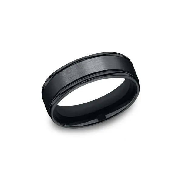 Black Cobalt 7mm Band Arezzo Jewelers Elmwood Park, IL