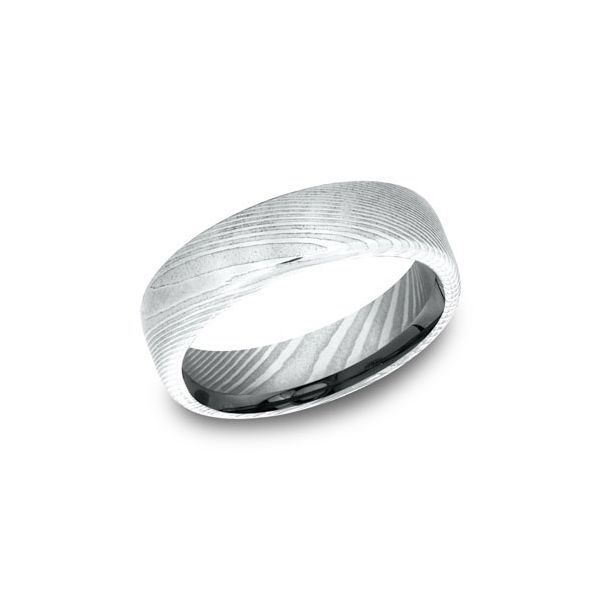 Damascus Steel 6.5mm Band Arezzo Jewelers Elmwood Park, IL