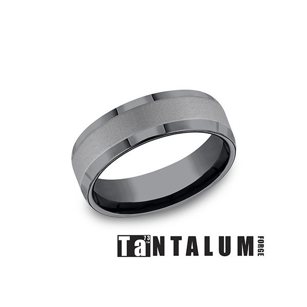 Tantalum Dark Metal 7mm Wedding Band Arezzo Jewelers Elmwood Park, IL