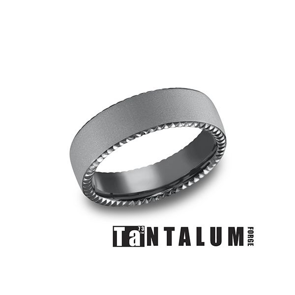 Tantalum Dark Metal 6.5mm Wedding Band Arezzo Jewelers Elmwood Park, IL