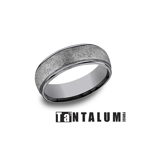 Tantalum Grey Metal 6.5mm Wedding Band Arezzo Jewelers Elmwood Park, IL