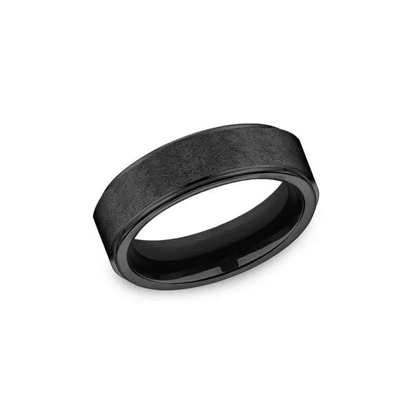 Black Titanium 7mm Wedding Band Arezzo Jewelers Elmwood Park, IL