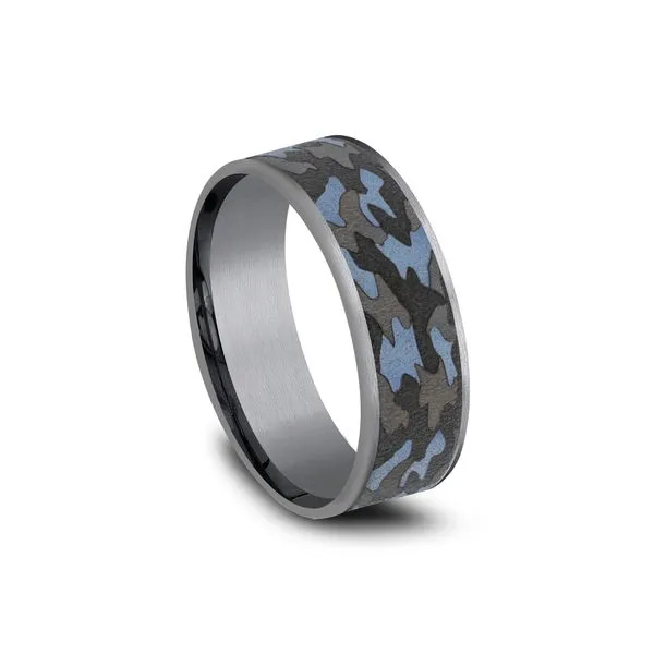 Tantalum THE PATRIOT Forge Wedding Band Image 2 Arezzo Jewelers Elmwood Park, IL