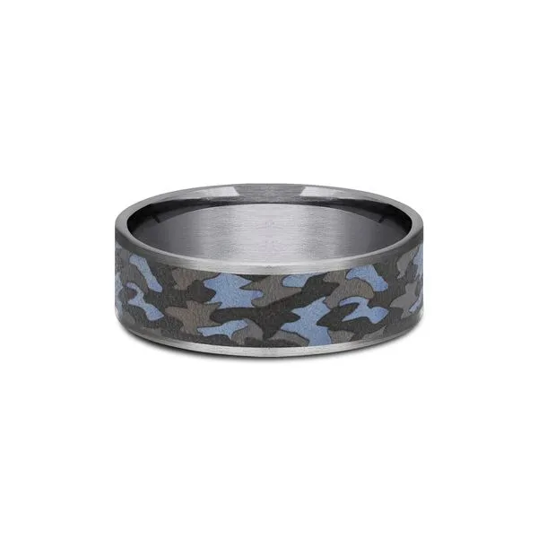 Tantalum THE PATRIOT Forge Wedding Band Image 3 Arezzo Jewelers Elmwood Park, IL
