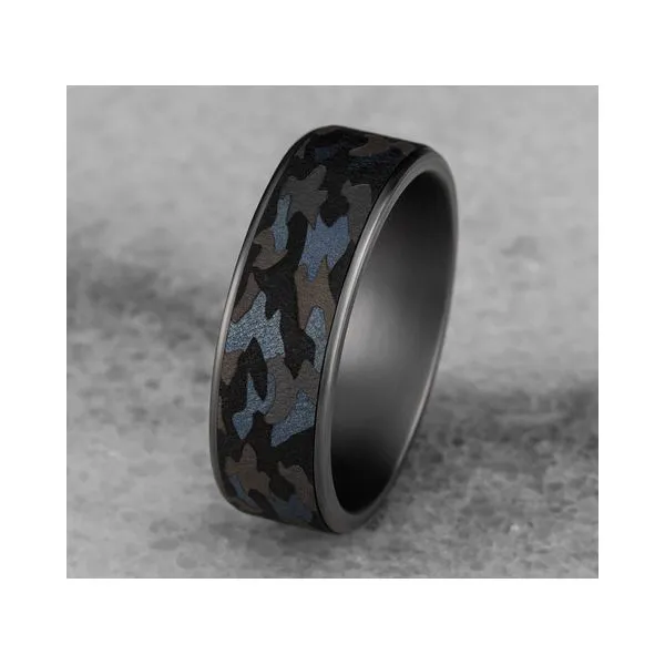 Tantalum THE PATRIOT Forge Wedding Band Image 4 Arezzo Jewelers Elmwood Park, IL