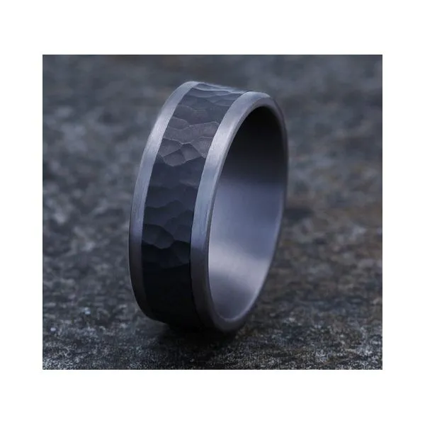 THE TURNER - Tantalum Dual Finish Wedding Band Image 2 Arezzo Jewelers Elmwood Park, IL