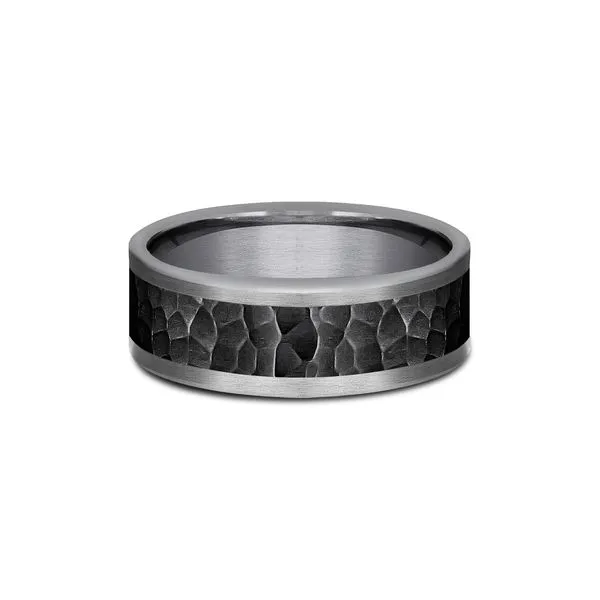 THE TURNER - Tantalum Dual Finish Wedding Band Image 3 Arezzo Jewelers Elmwood Park, IL