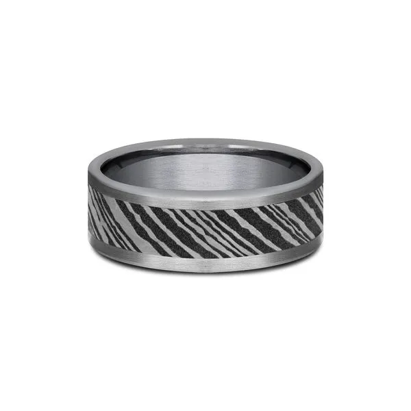 THE BUCK - Tantalum Grey Metal Forge Wedding Band Image 3 Arezzo Jewelers Elmwood Park, IL