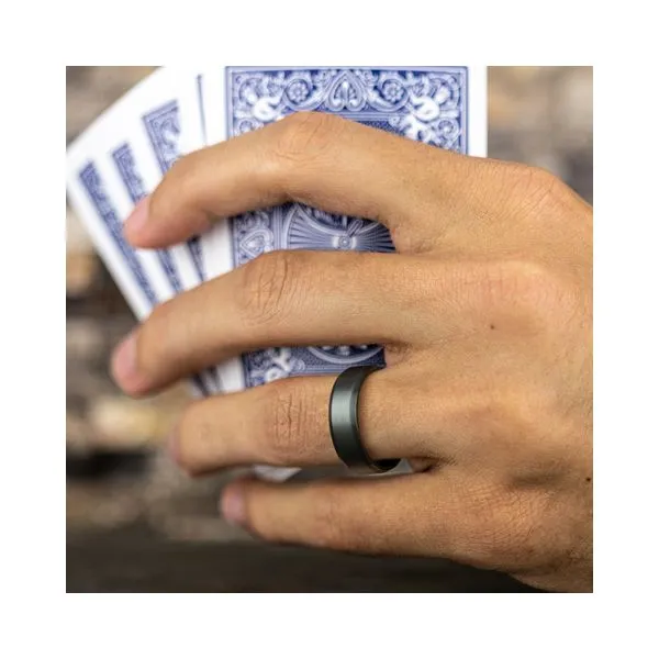 THE NOBLEMAN - Tantalum Carved Forge Wedding Band Image 3 Arezzo Jewelers Elmwood Park, IL