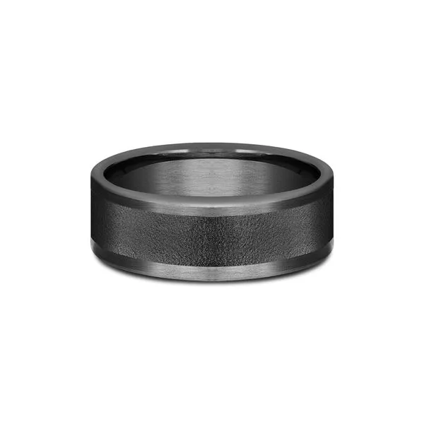 THE ADMIRAL - Tantalum Grey Metal Forge Wedding Band Image 4 Arezzo Jewelers Elmwood Park, IL