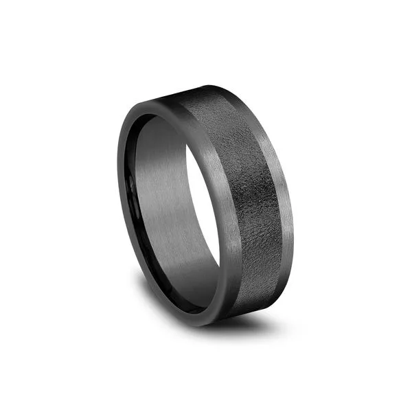 THE ADMIRAL - Tantalum Grey Metal Forge Wedding Band Image 5 Arezzo Jewelers Elmwood Park, IL
