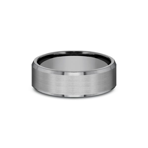 Tantalum Grey Metal Forge Wedding Band Image 4 Arezzo Jewelers Elmwood Park, IL