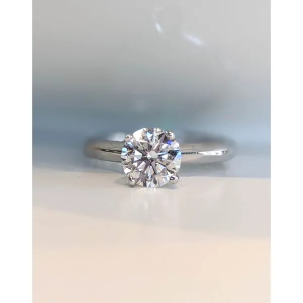 14K White Gold Lab Grown Diamond Solitaire Armentor Jewelers New Iberia, LA