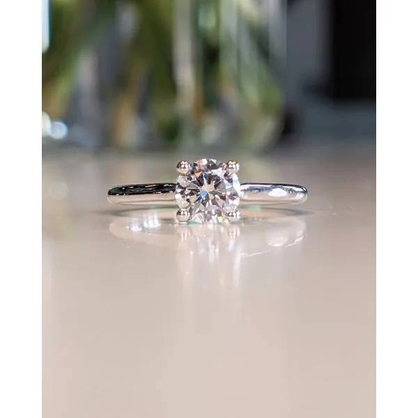 14K White Gold Lab Grown Diamond Solitaire Image 2 Armentor Jewelers New Iberia, LA