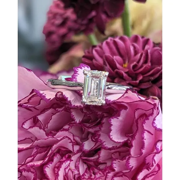 14K White Gold Lab Grown Diamond Solitaire Image 2 Armentor Jewelers New Iberia, LA