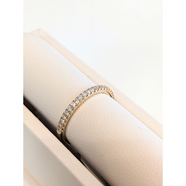 14K Yellow Gold Diamond Line Band Image 3 Armentor Jewelers New Iberia, LA