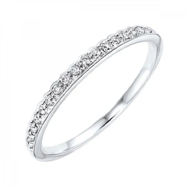10K White Gold Dainty Diamond Band Armentor Jewelers New Iberia, LA