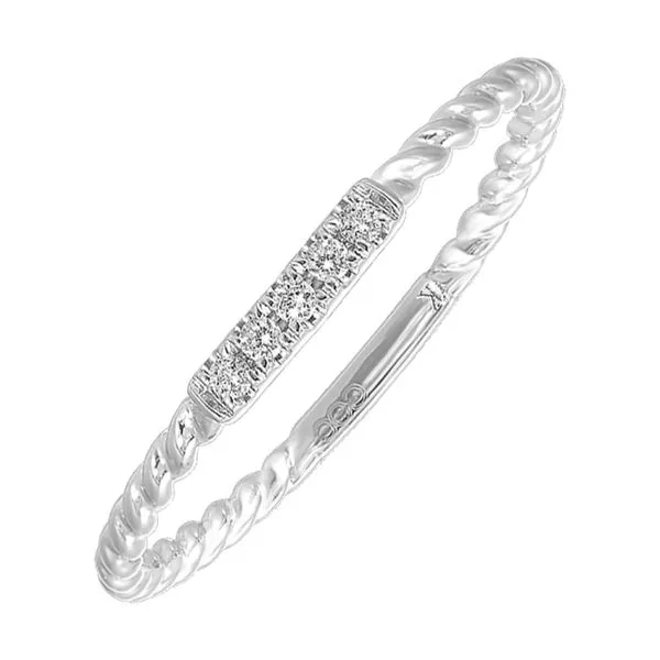 10K White Gold Diamond Rope Band Armentor Jewelers New Iberia, LA