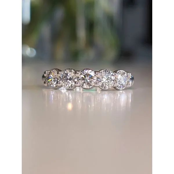14K White Gold Lab Grown Diamond Band Armentor Jewelers New Iberia, LA