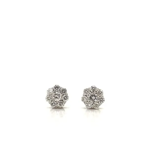 Diamond Halo Earrings Armentor Jewelers New Iberia, LA