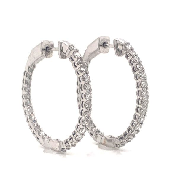 Diamond Hoop Earrings Armentor Jewelers New Iberia, LA