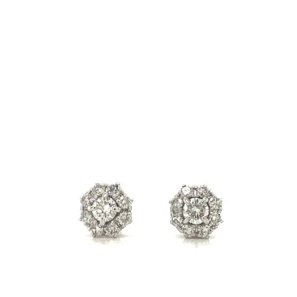 Diamond Halo Earrings Armentor Jewelers New Iberia, LA