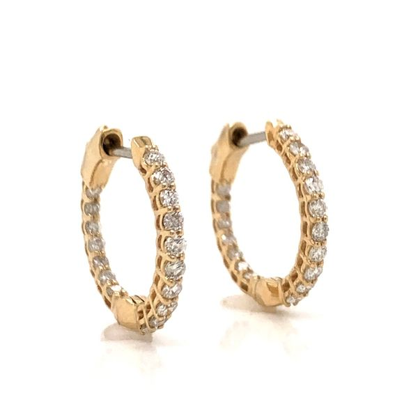 Diamond Hoop Earrings Armentor Jewelers New Iberia, LA