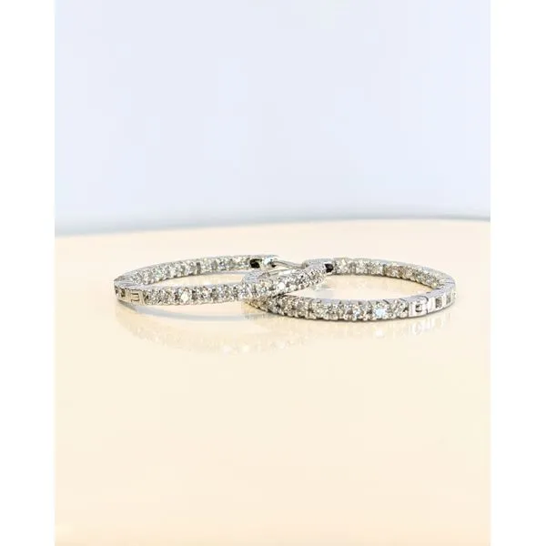Diamond In and Out Hoops  Armentor Jewelers New Iberia, LA