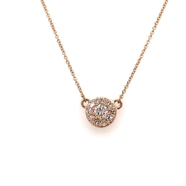 Diamond Halo Necklace Armentor Jewelers New Iberia, LA