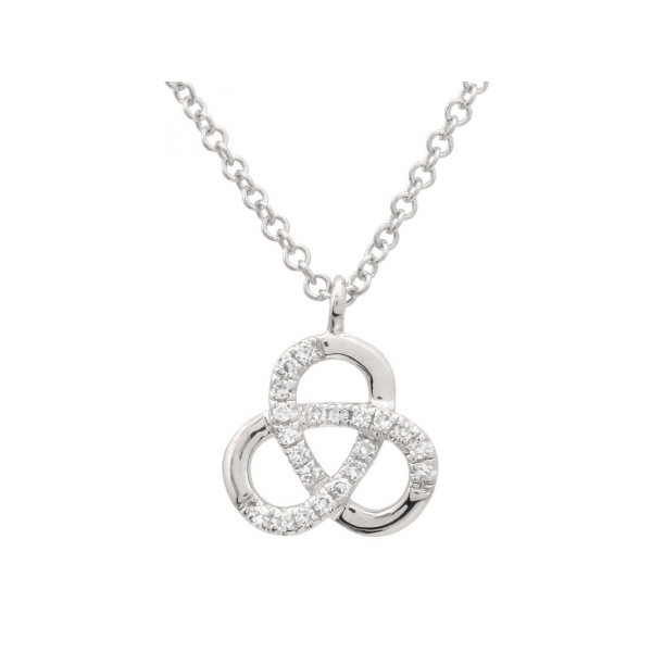 14K White Gold Infinity Loop Necklace 003-160-03915 | Armentor Jewelers ...