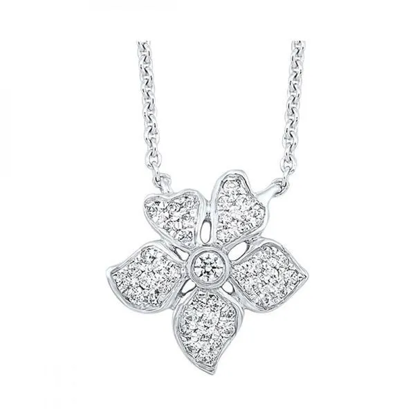Diamond Flower Pendant Armentor Jewelers New Iberia, LA