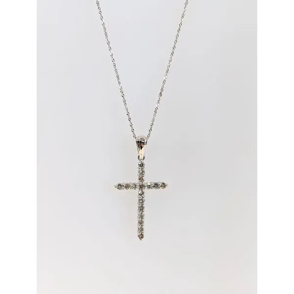 Diamond Cross Pendant and Chain Armentor Jewelers New Iberia, LA