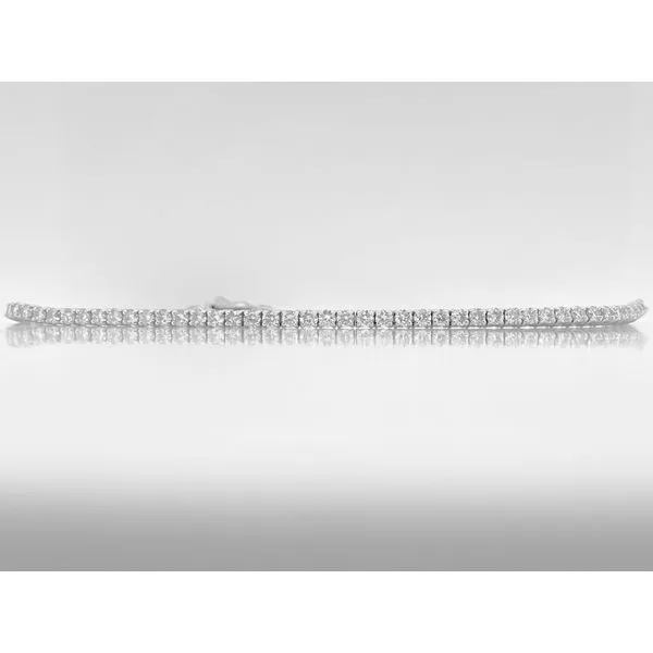 14K White Gold 3.02CTWCT Natural Diamond Tennis Bracelet Armentor Jewelers New Iberia, LA