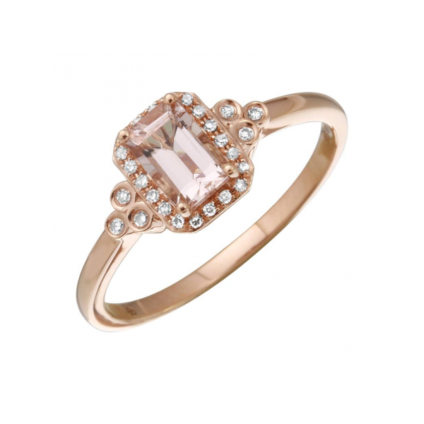 Morganite Halo Ring Armentor Jewelers New Iberia, LA