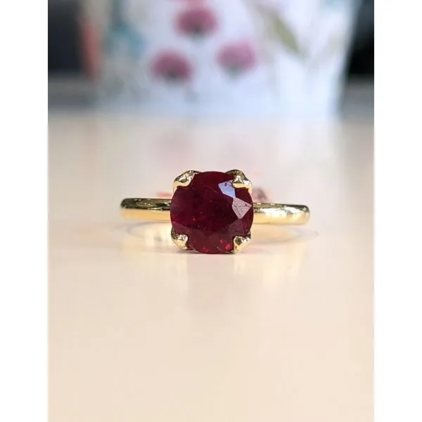 14K Yellow Gold Ruby Ring Armentor Jewelers New Iberia, LA