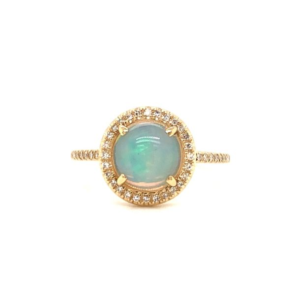 Opal Halo Ring Armentor Jewelers New Iberia, LA