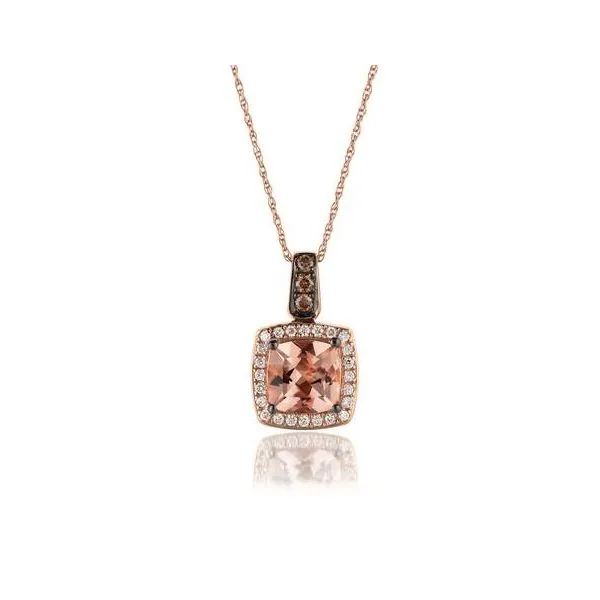 14K Rose Gold Morganite Pendant Armentor Jewelers New Iberia, LA