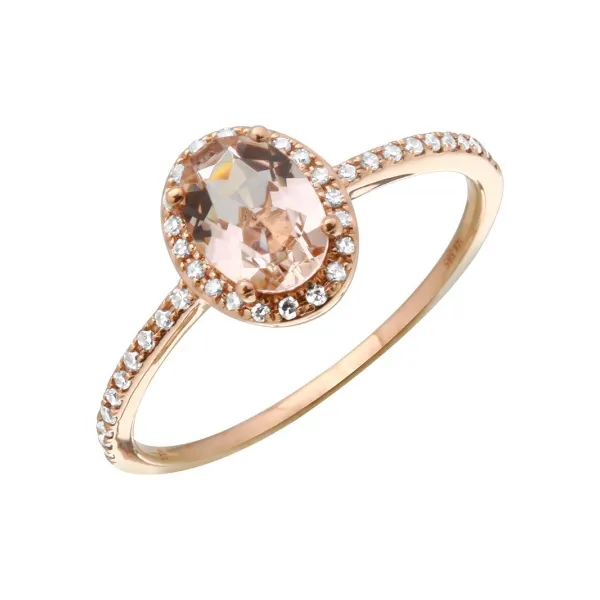 Morganite Halo Ring Armentor Jewelers New Iberia, LA