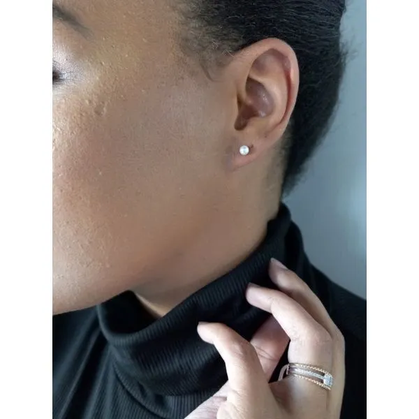 Sterling Silver 4.5MM Freshwater Pearl Studs Armentor Jewelers New Iberia, LA