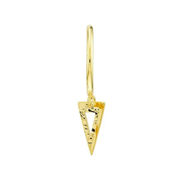 14K Yellow Gold Mini Hoop Dangles Image 2 Armentor Jewelers New Iberia, LA