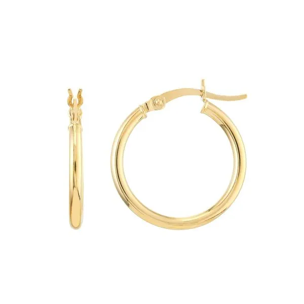 2mm x 20mm Polished Hoop Earrings Armentor Jewelers New Iberia, LA