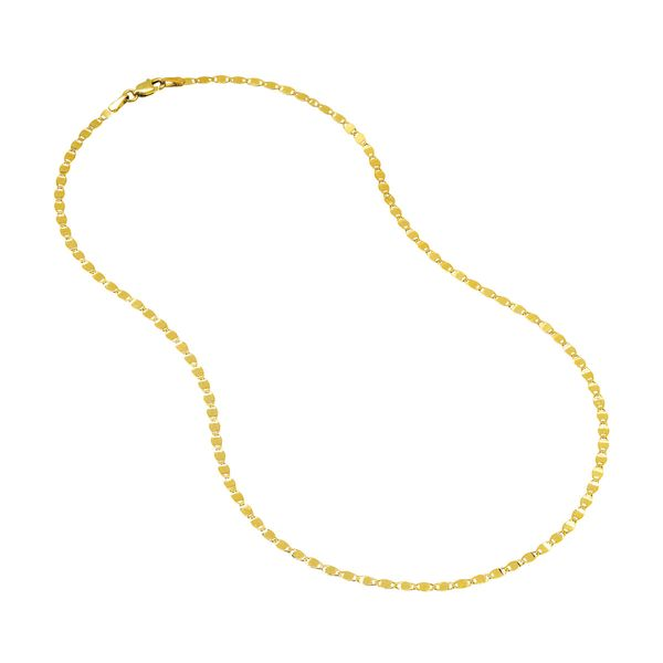 14K Yellow Gold Valentino Chain Necklace Armentor Jewelers New Iberia, LA