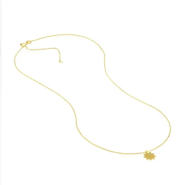 14K Yellow Gold So You Mini Sun Necklace Image 2 Armentor Jewelers New Iberia, LA