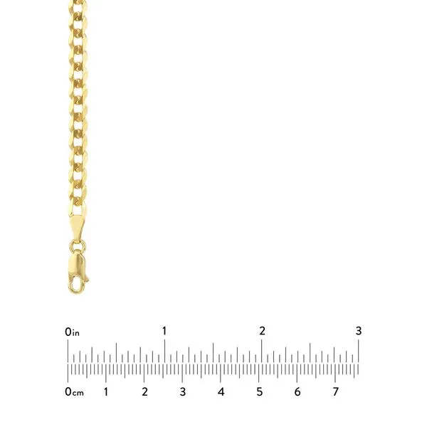 14K Yellow Gold 4.95mm Curb Chain Image 5 Armentor Jewelers New Iberia, LA