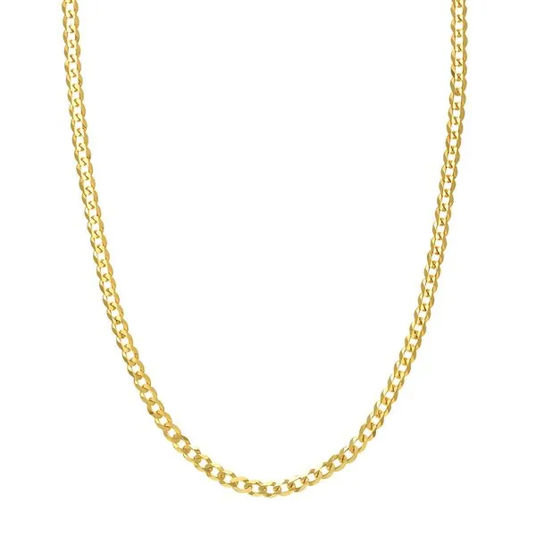 14K Yellow Gold 4.95mm Curb Chain Armentor Jewelers New Iberia, LA
