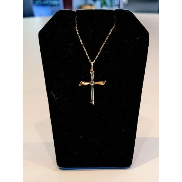 14K Yellow Gold Cross Pendant Armentor Jewelers New Iberia, LA