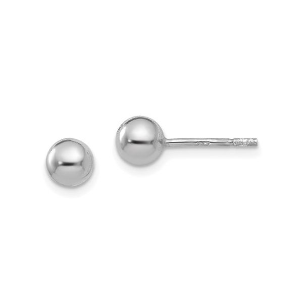 Sterling Silver 5mm Polished Ball Post Earrings Armentor Jewelers New Iberia, LA