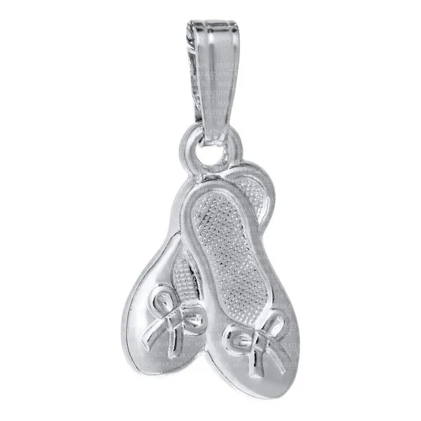 Sterling Silver Ballet Slipper Pendant Armentor Jewelers New Iberia, LA
